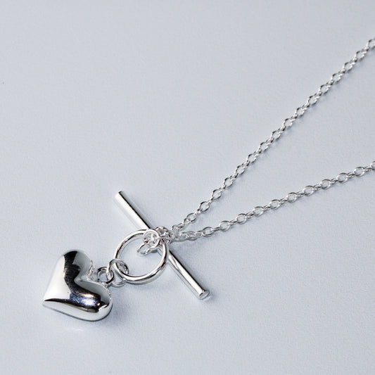 Heart Toggle Pendant Necklace