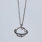 Saturn Crystal Pendant Necklace
