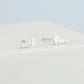 Tiny Fishbone Stud Earrings