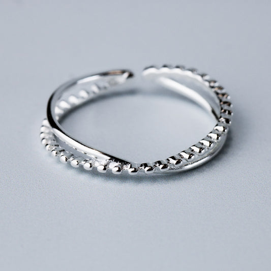 Adjustable Double Band Ring
