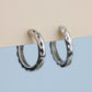 Geometric Huggie Hoop Earrings