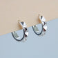 Tiny Pyramid Spike Hook Earrings