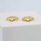 Geometric Faceted Hoop Earrings