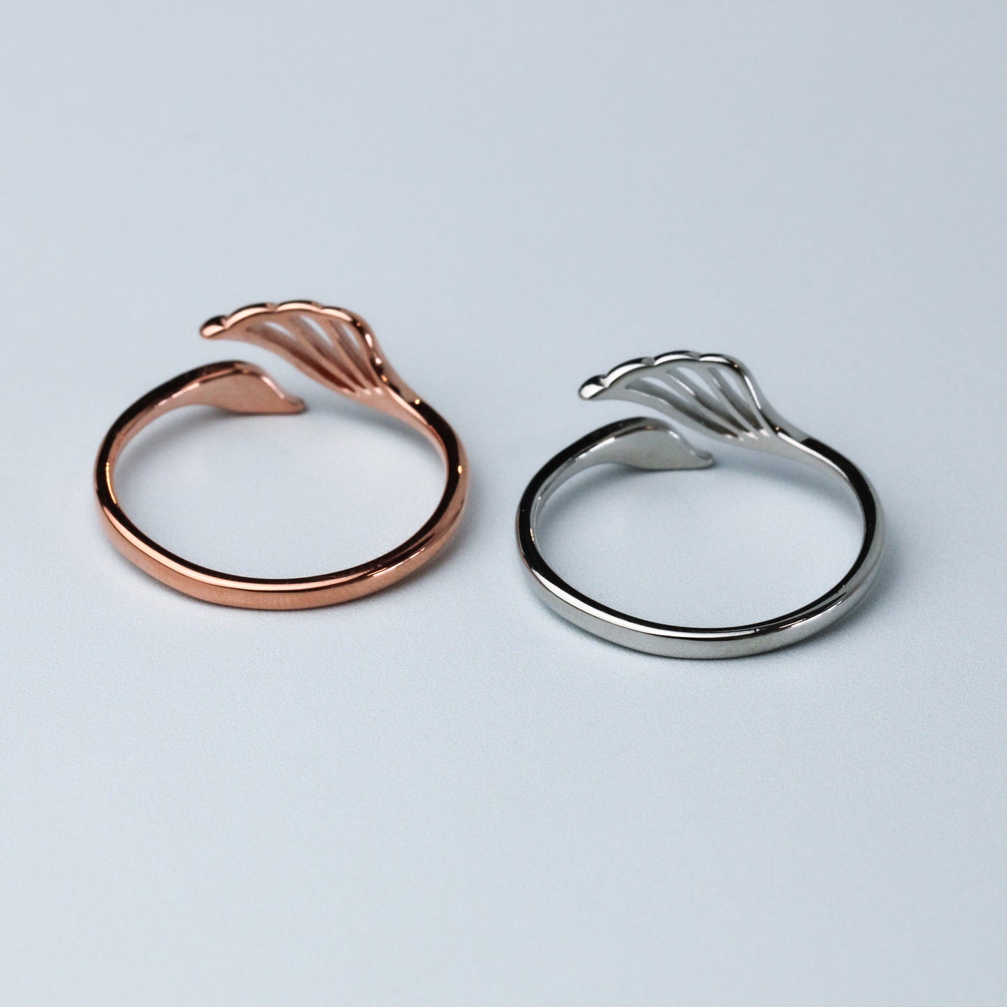 Minimalist Swan Adjustable Ring