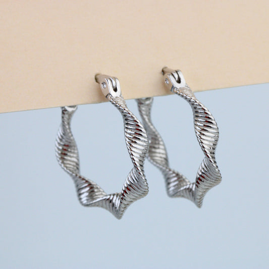 Twisted Hoop Earrings