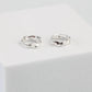 Tiny Twisted Huggie Hoop Earrings