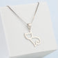 Minimalist Cat Pendant Necklace