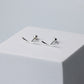 Curve Screw Back Stud Earrings