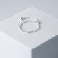 Sterling Silver Flexible Chain Ring