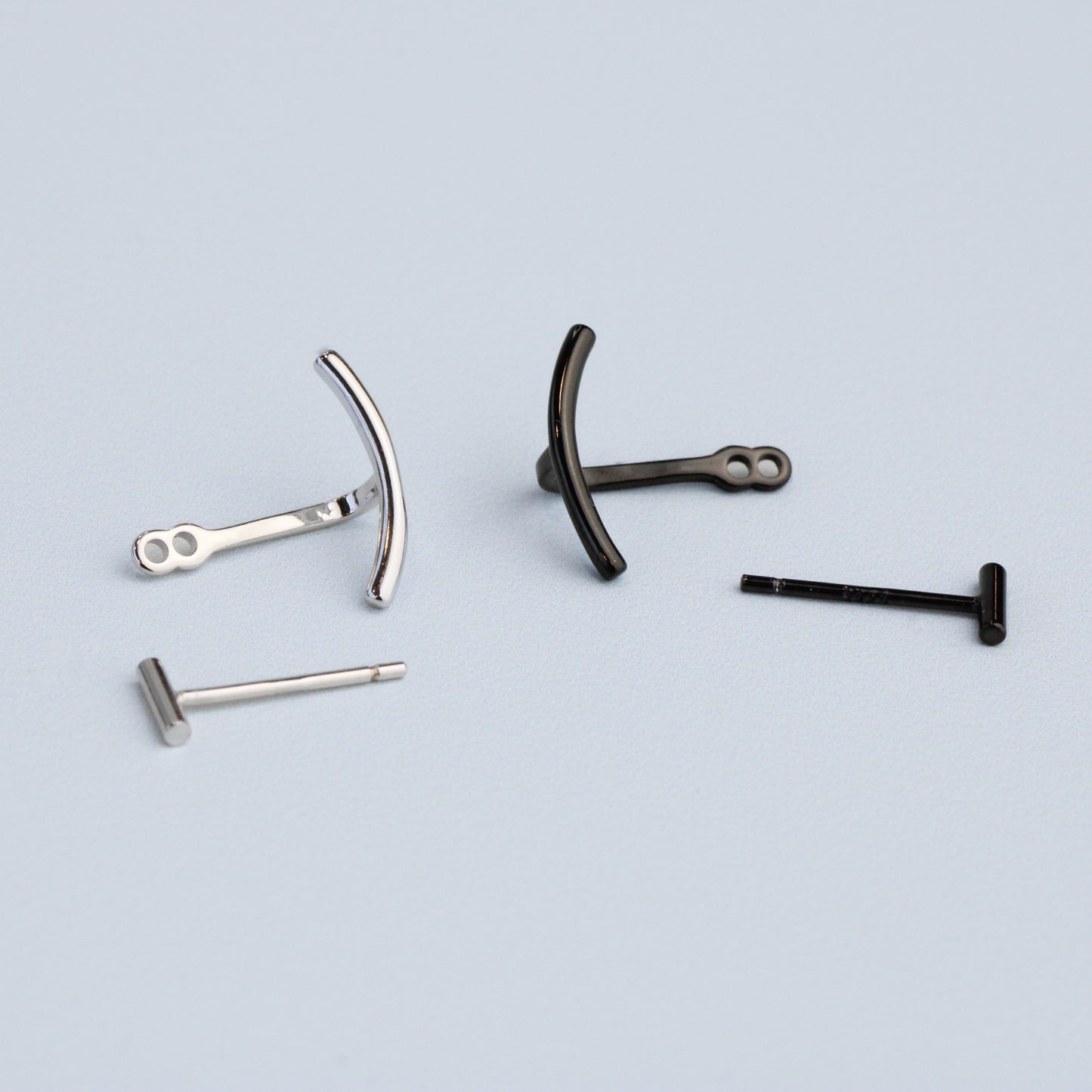 Minimalist Ear Jacket Stud Earrings