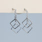 Square Dangle Stud Earrings
