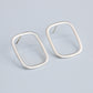 Large Rectangle Stud Earrings