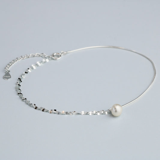 Double Chain Pearl Anklet