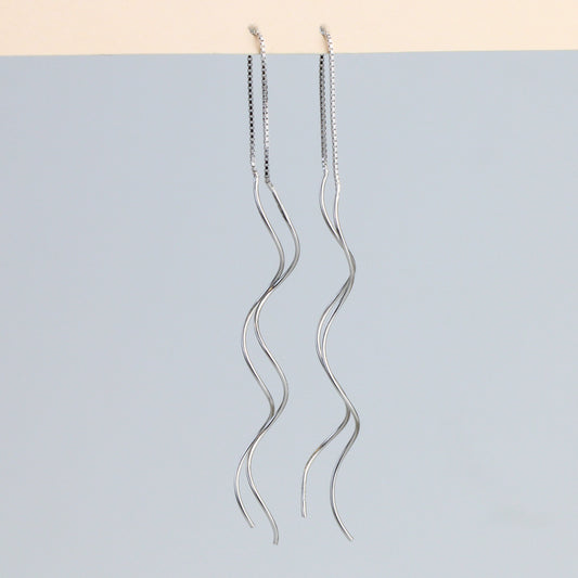 Double Spiral Threader Earrings