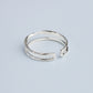 Twisted Double Band Adjustable Ring