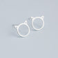 Minimalist Cat Face Stud Earrings