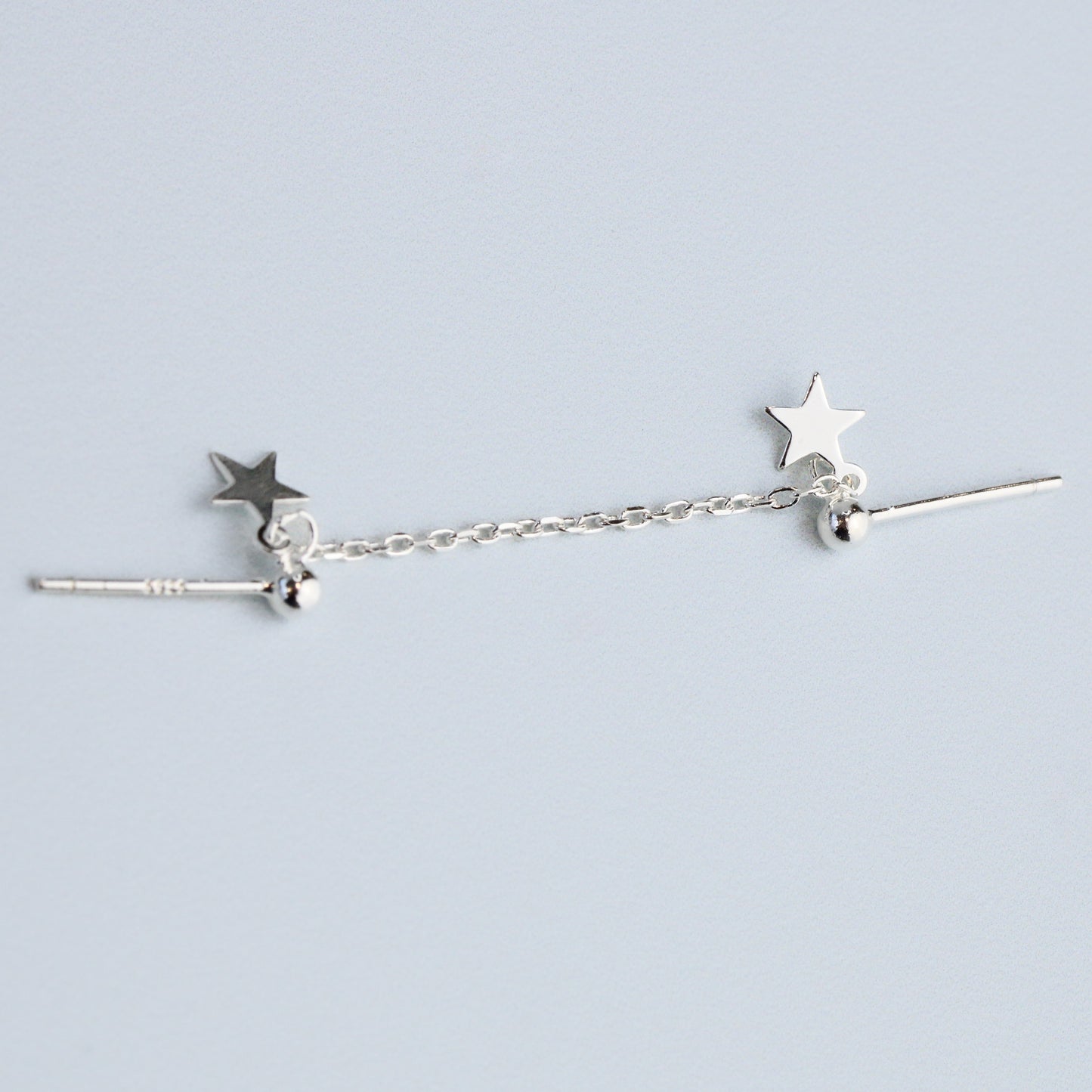 Double Piercing Star Stud Earrings