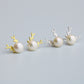 Pearl Reindeer Stud Earrings