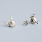 Pearl Reindeer Stud Earrings