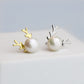 Pearl Reindeer Stud Earrings