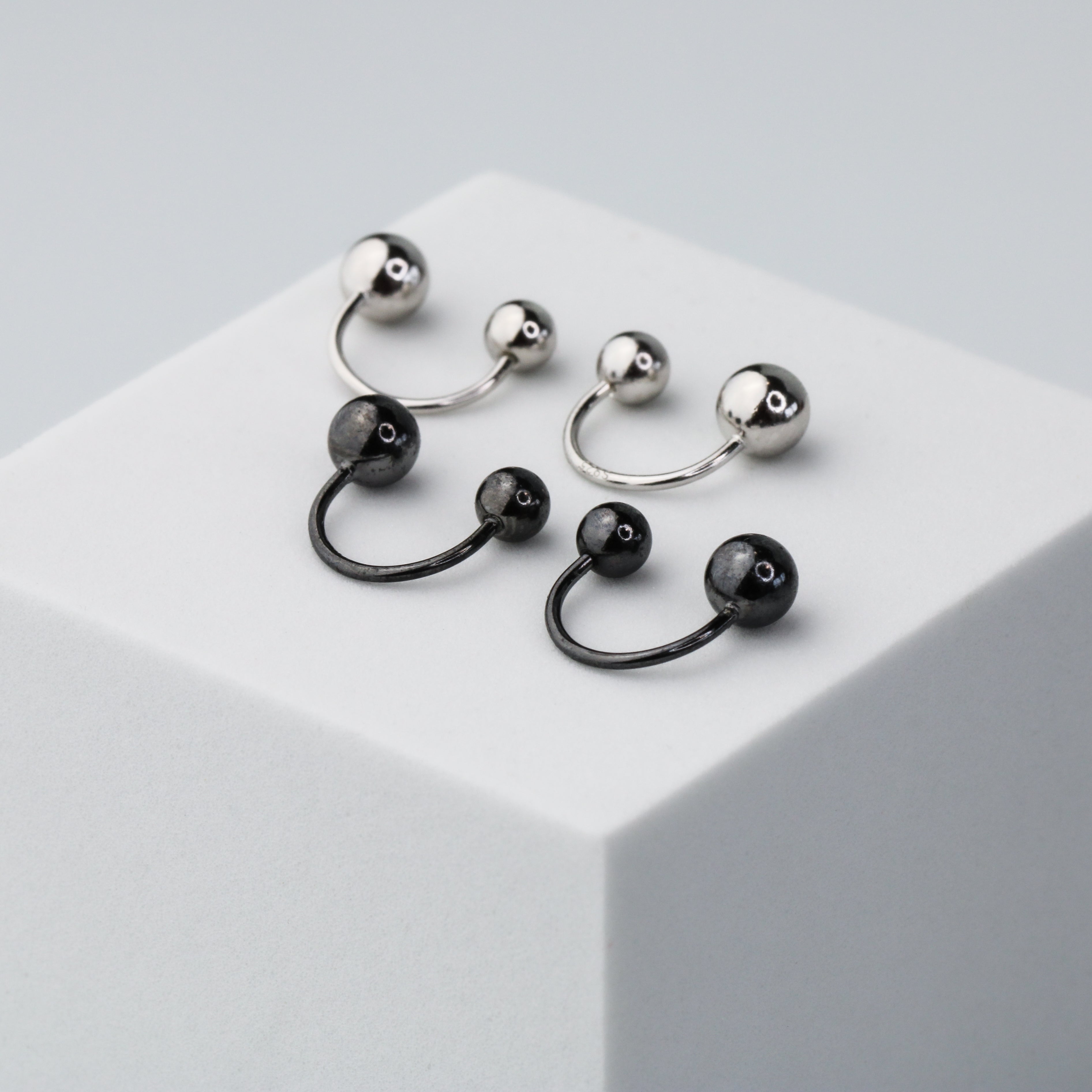 Silver Diamanté Ear Jacket Earrings | New Look