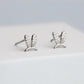 Crystal Bunny Ears Stud Earrings