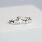 Fishbone Huggie Hoop Earrings