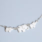 Elephant Trio Charm Anklet