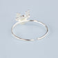 Iridescent Crystal Deer Ring