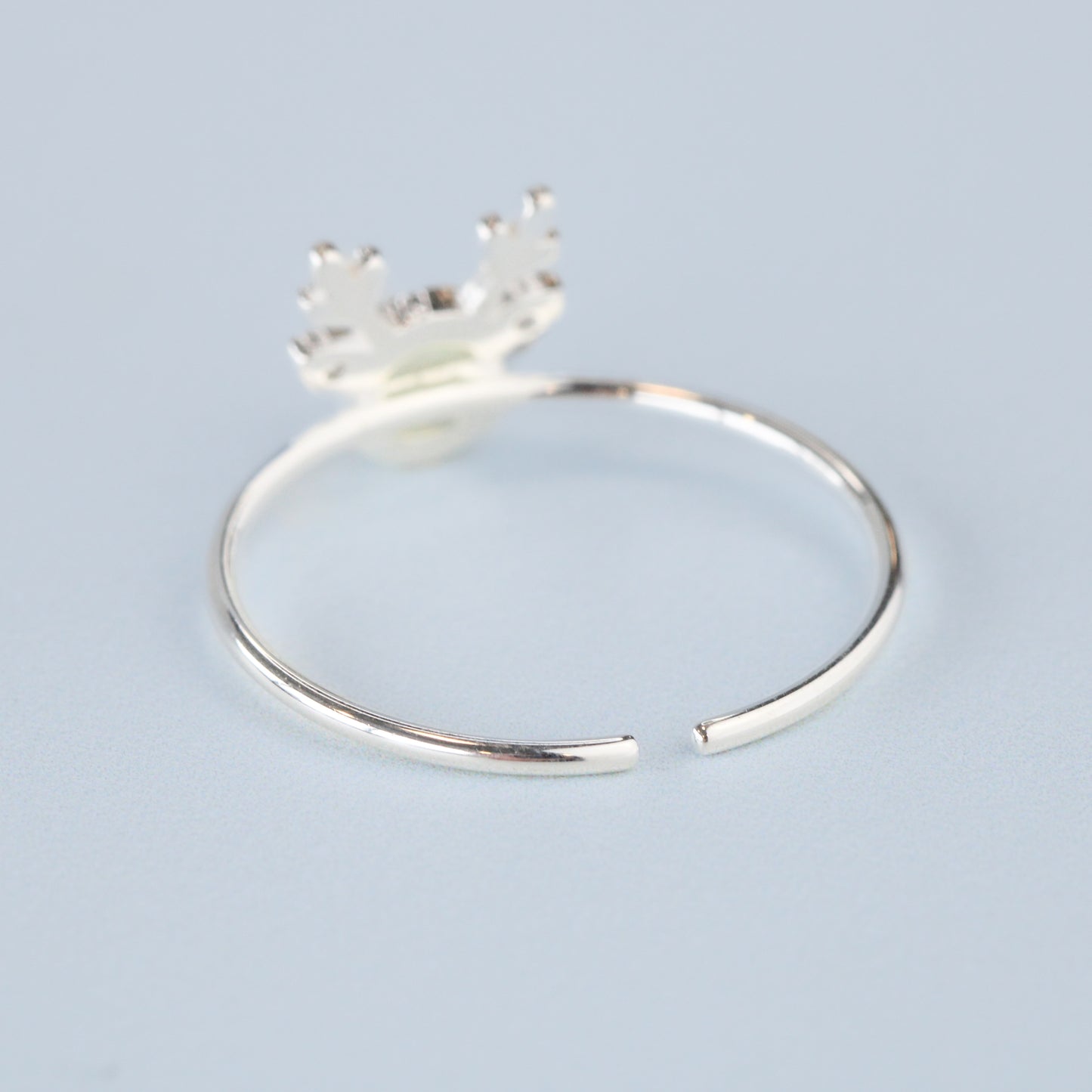 Iridescent Crystal Deer Ring
