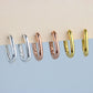 Squoval Shape Hoop Earrings