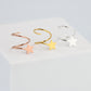 Star Spiral Hoop Earrings