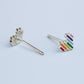 Rainbow Heart Stud Earrings