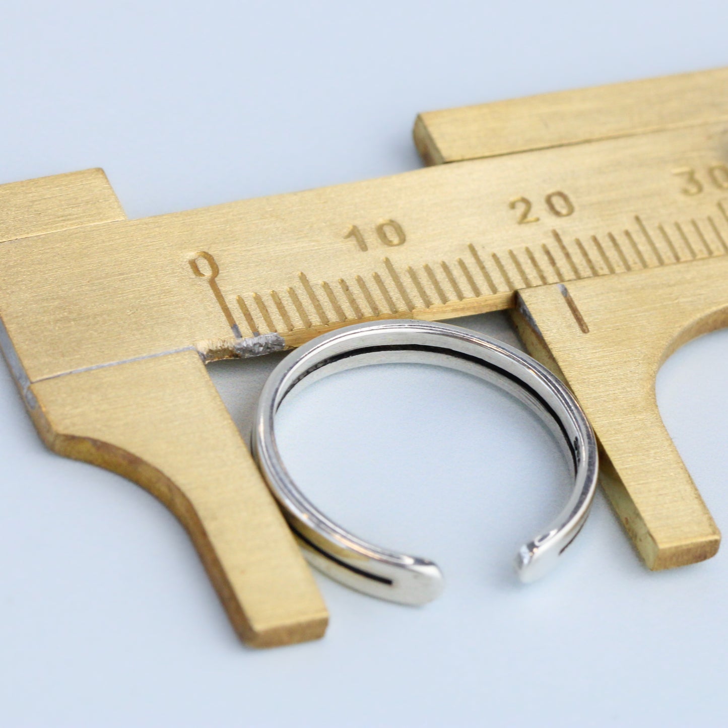 Engraved Line Adjustable Ring
