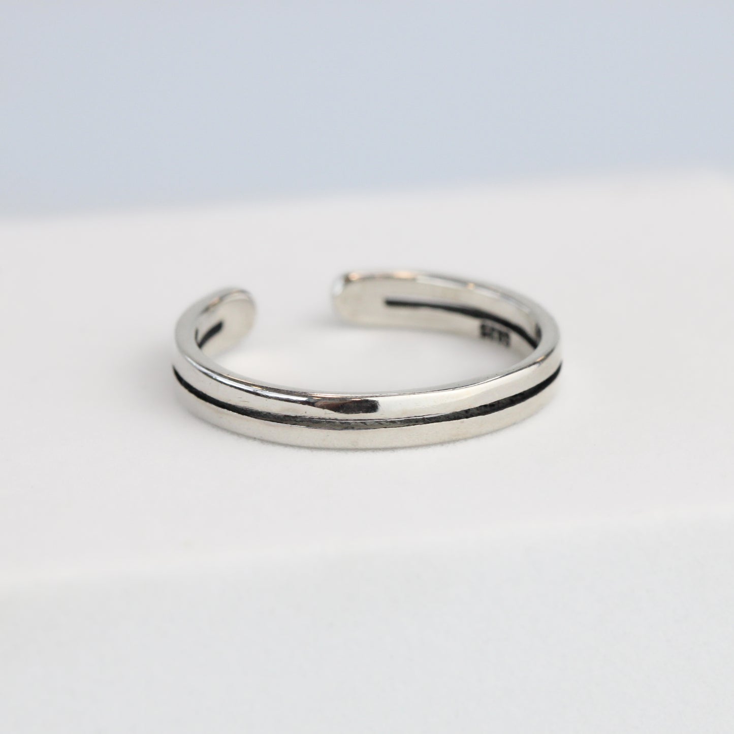 Engraved Line Adjustable Ring