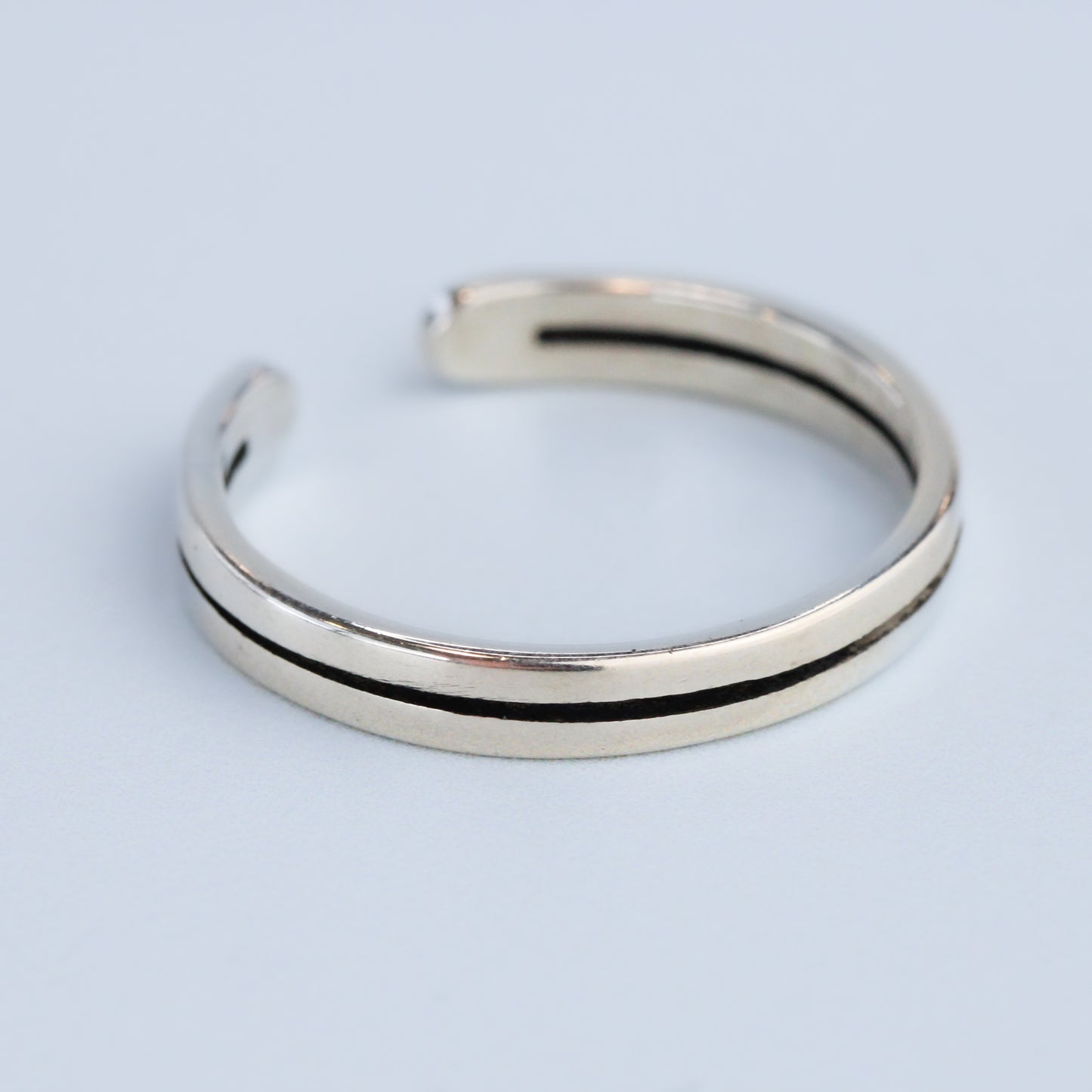 Engraved Line Adjustable Ring