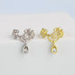 Ornate Zirconia Drop Ear Cuff
