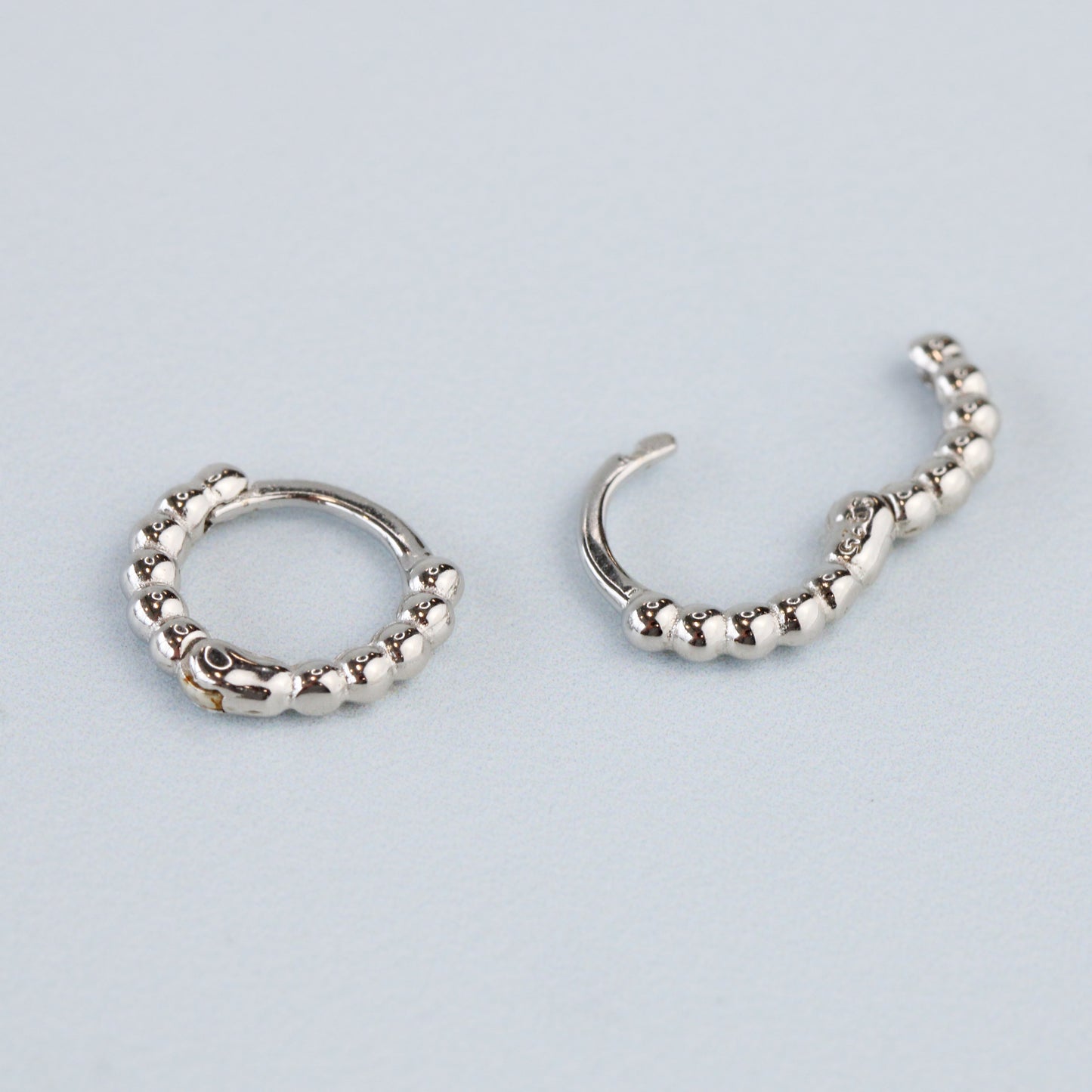 Bubble Huggie Hoop Earrings