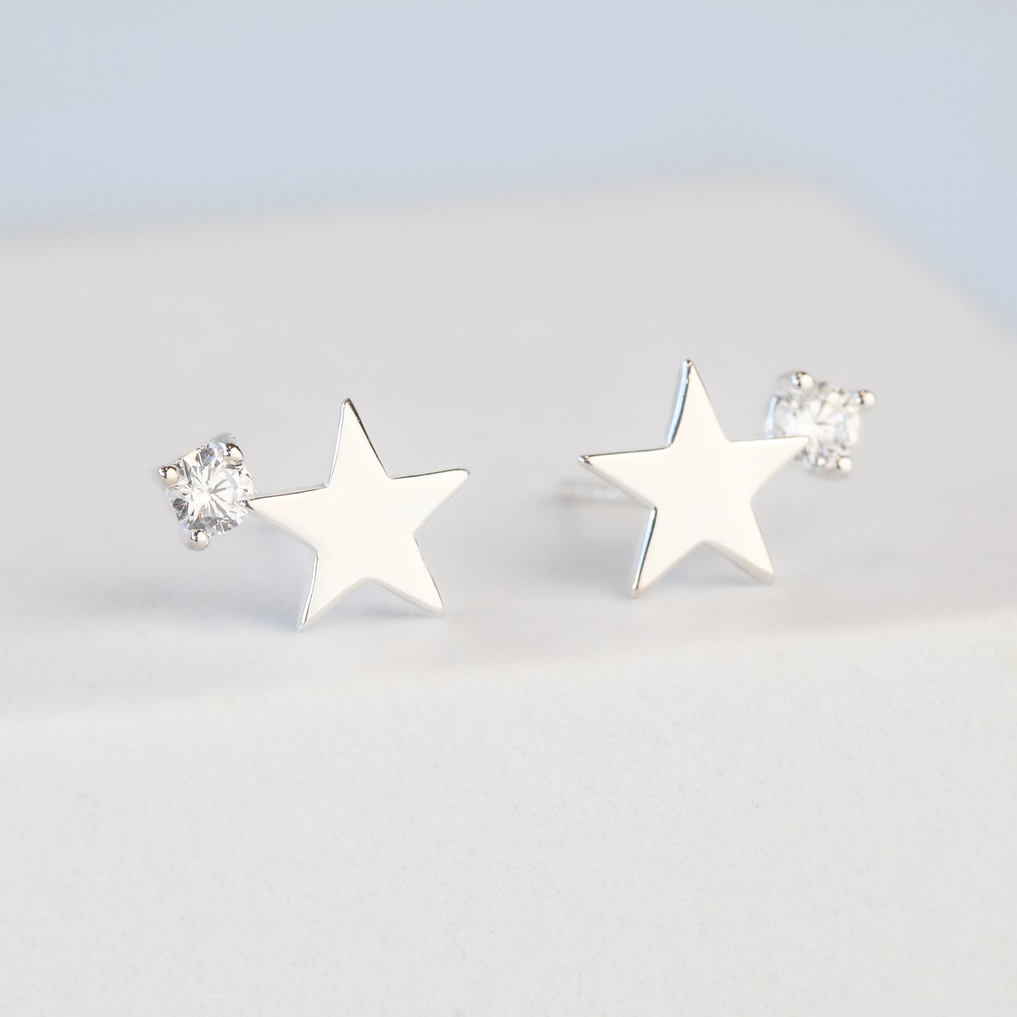 Sparkly Star Stud Earrings