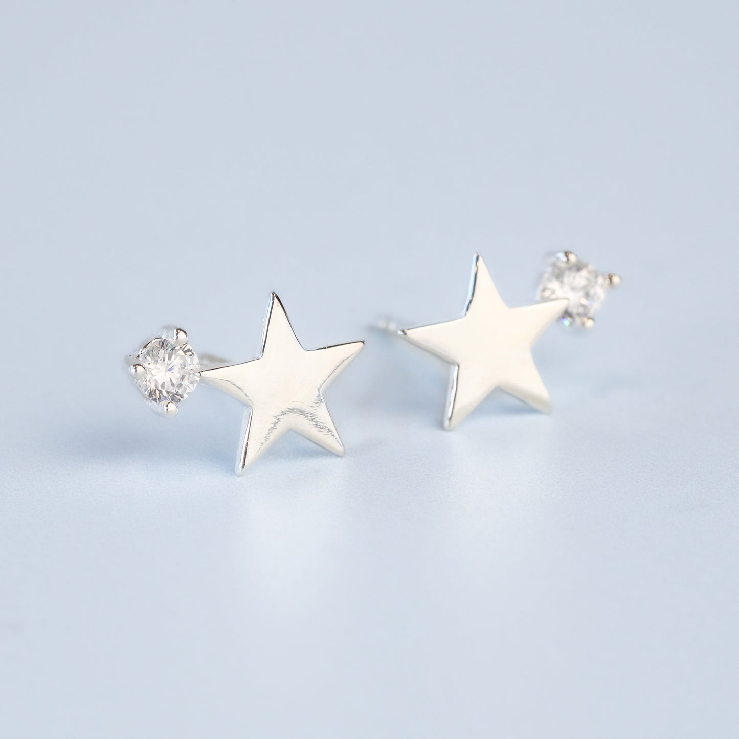 Sparkly Star Stud Earrings