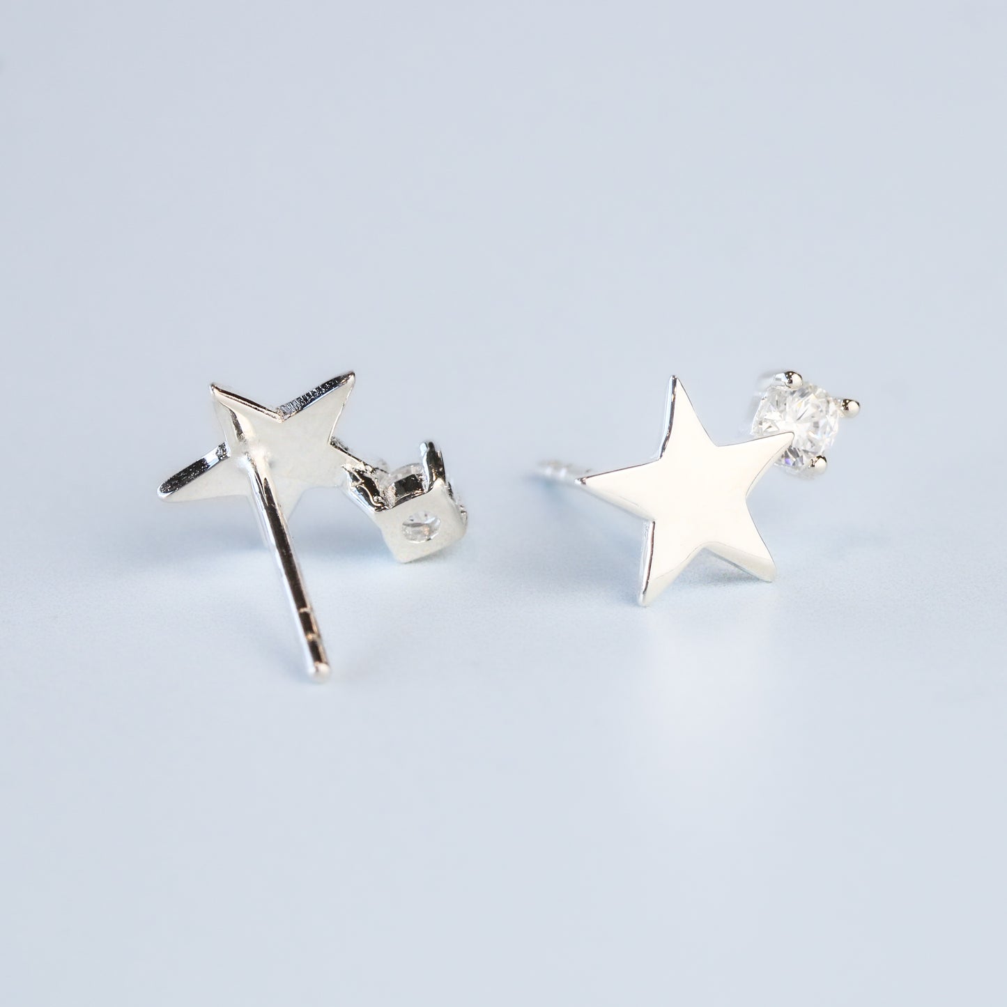 Sparkly Star Stud Earrings
