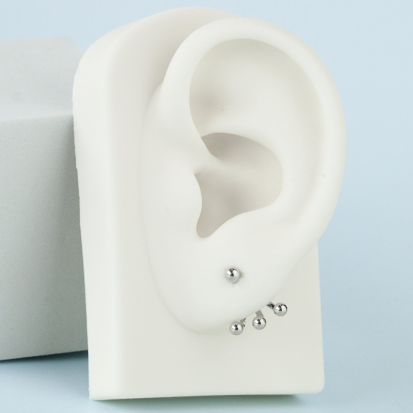 Asymmetrical Ear Jacket Stud Earrings