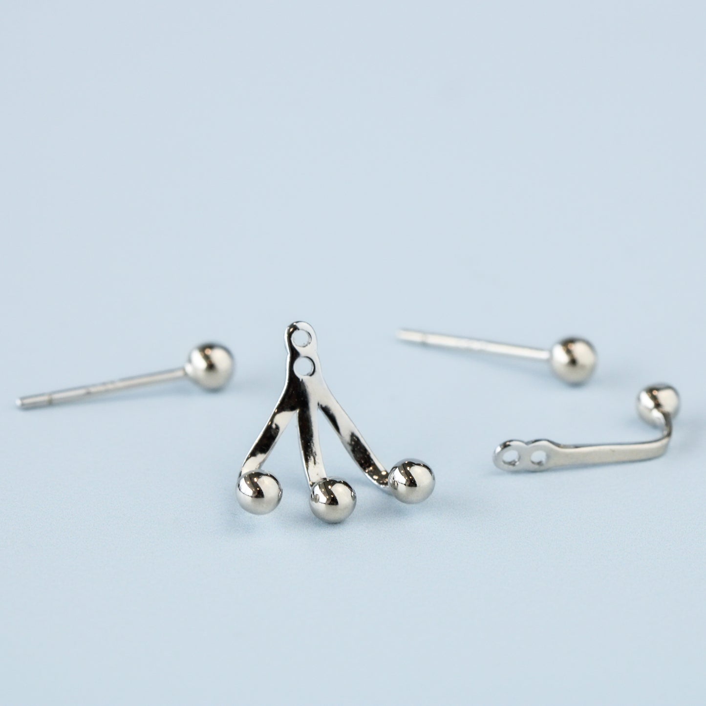 Asymmetrical Ear Jacket Stud Earrings