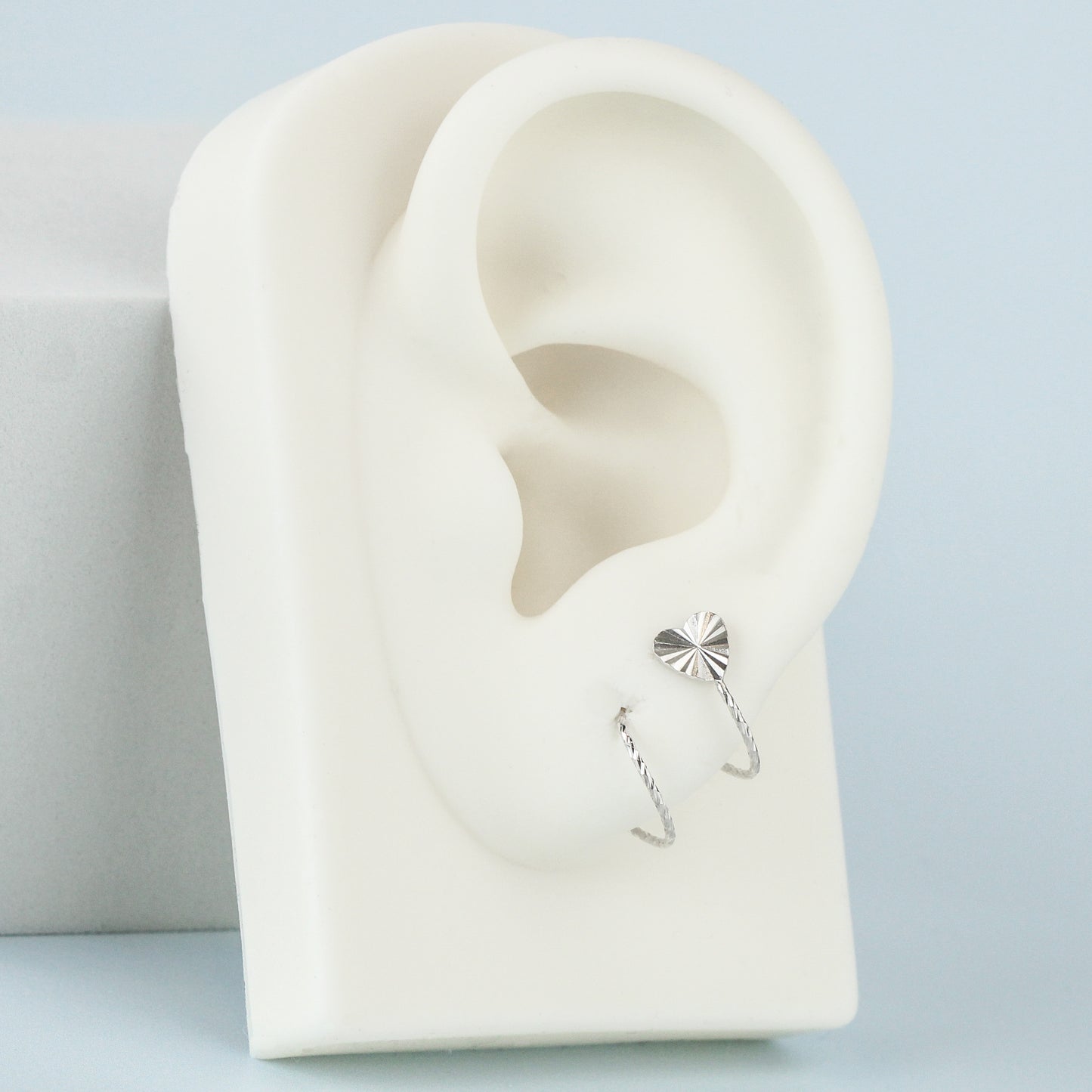 Spiral Heart Earrings