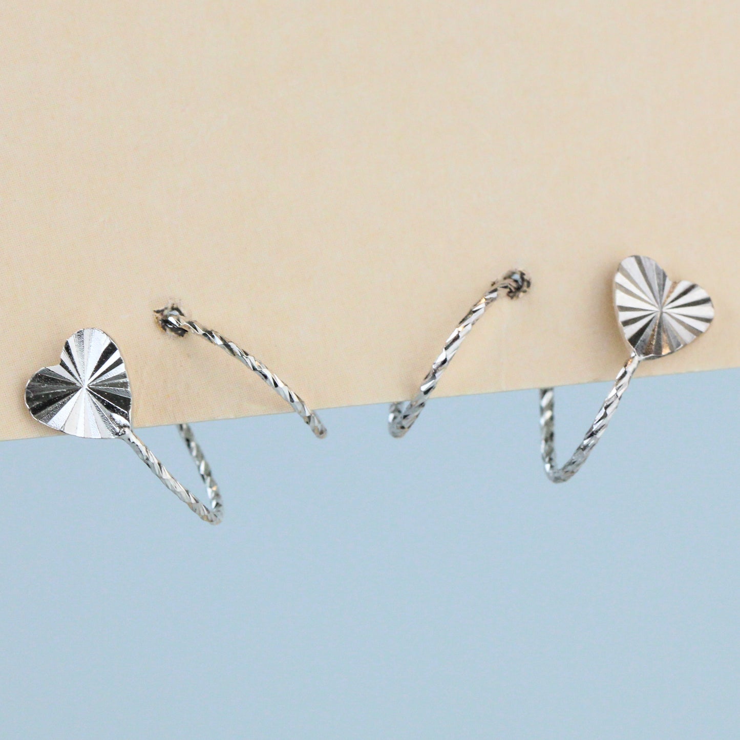 Spiral Heart Earrings