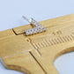 Crystal V Shape Stud Earrings