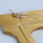 Minimalist Paperclip Stud Earrings