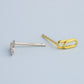 Minimalist Paperclip Stud Earrings