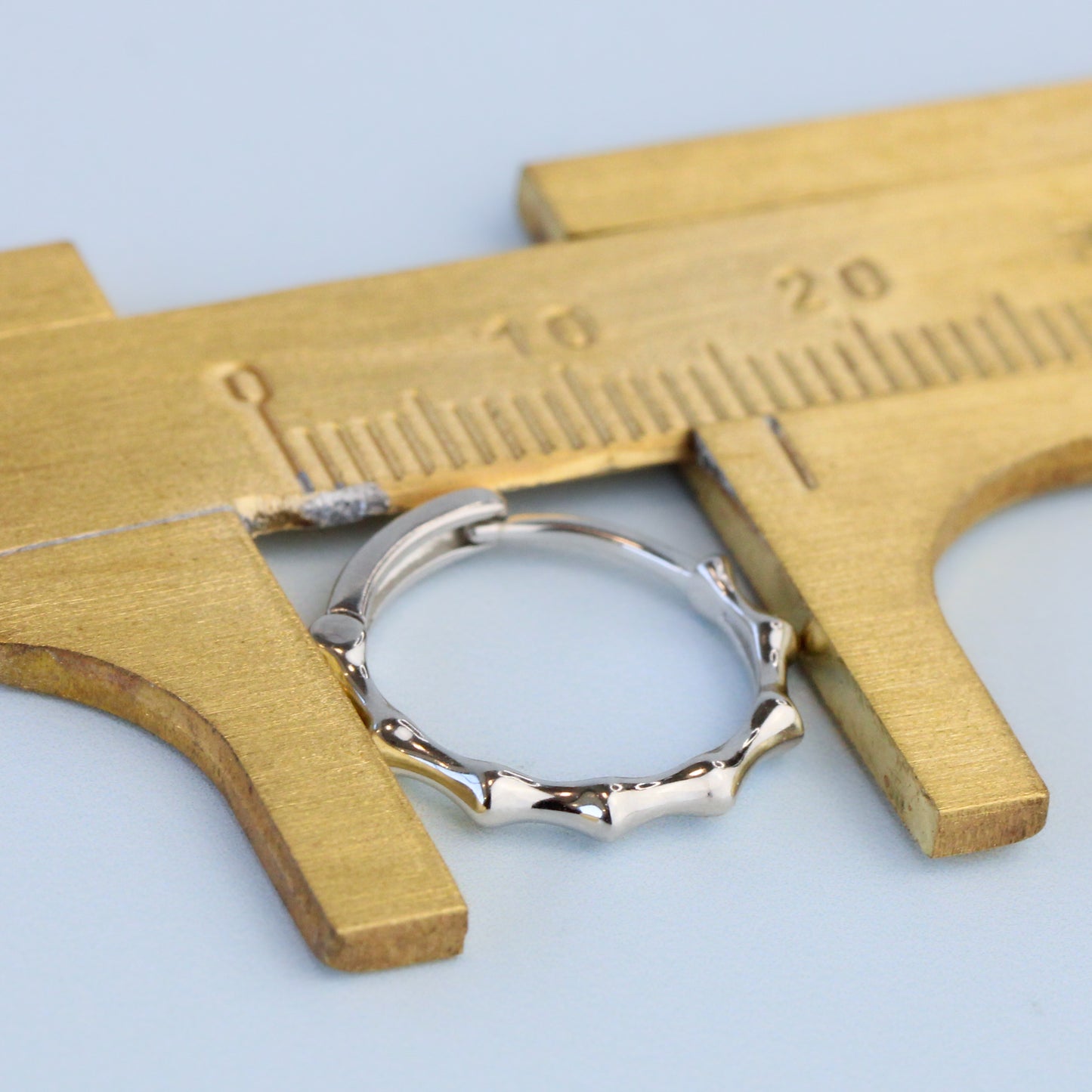 Bamboo Style Hoop Earrings