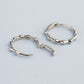 Bamboo Style Hoop Earrings